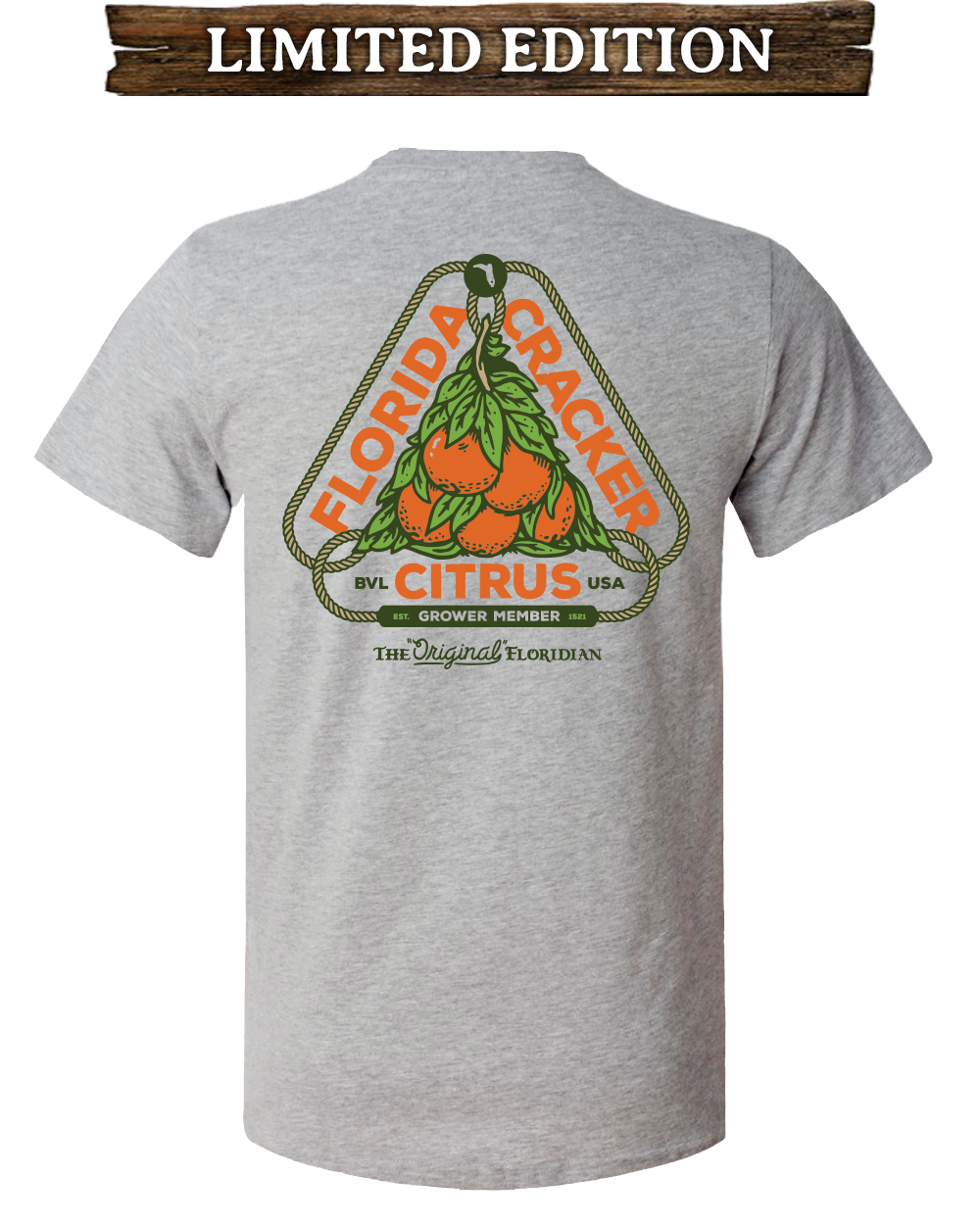 LIMITED CITRUS S/S - HEATHER GRAY – Florida Cracker Style