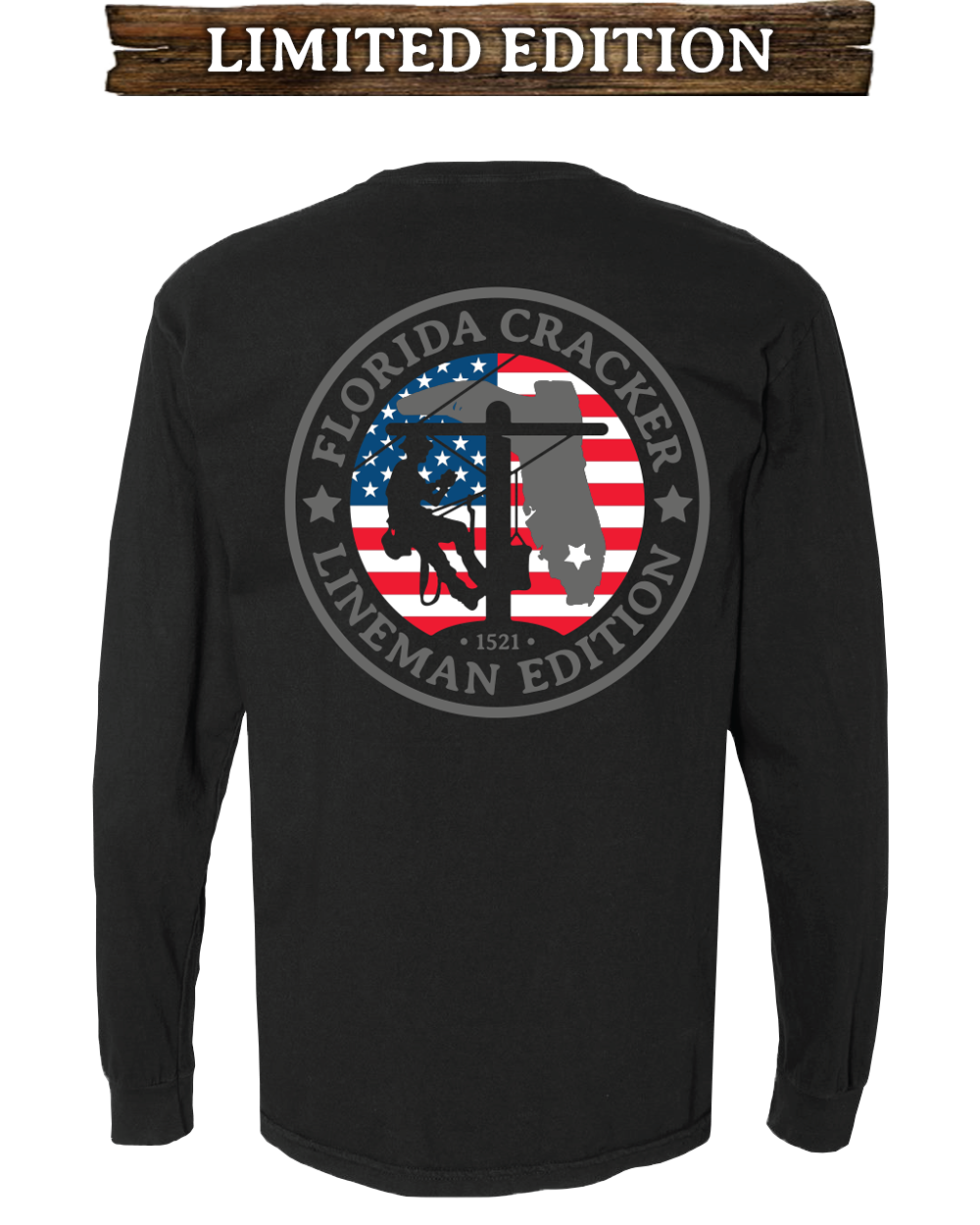 LIMITED LINEMAN L/S - BLACK – Florida Cracker Style