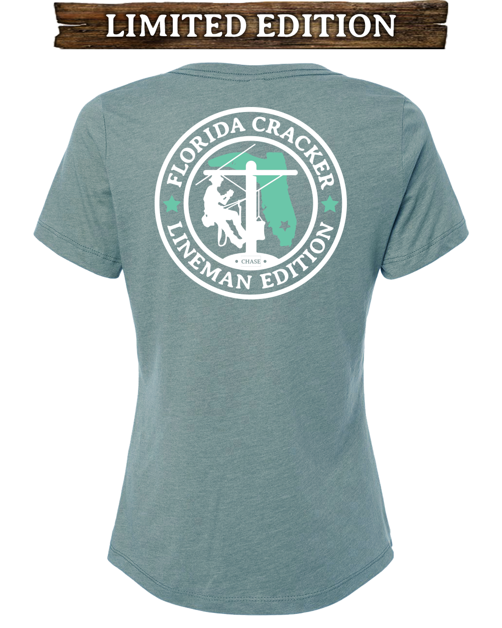 LIMITED LINEMAN V-NECK - SLATE – Florida Cracker Style