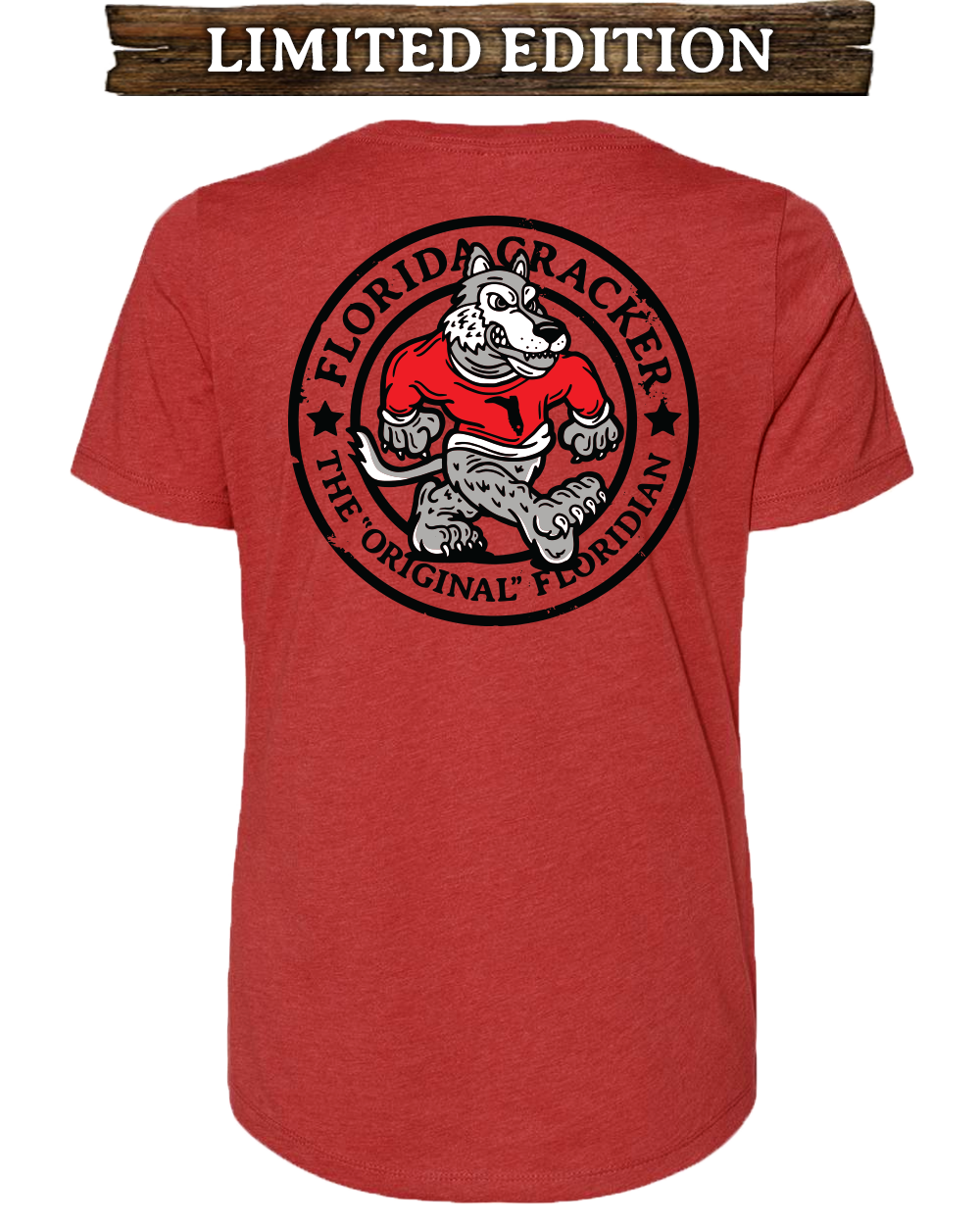 TAILGATE COLLECTION SUMTER VNECK - HEATHER RED – Florida Cracker Style