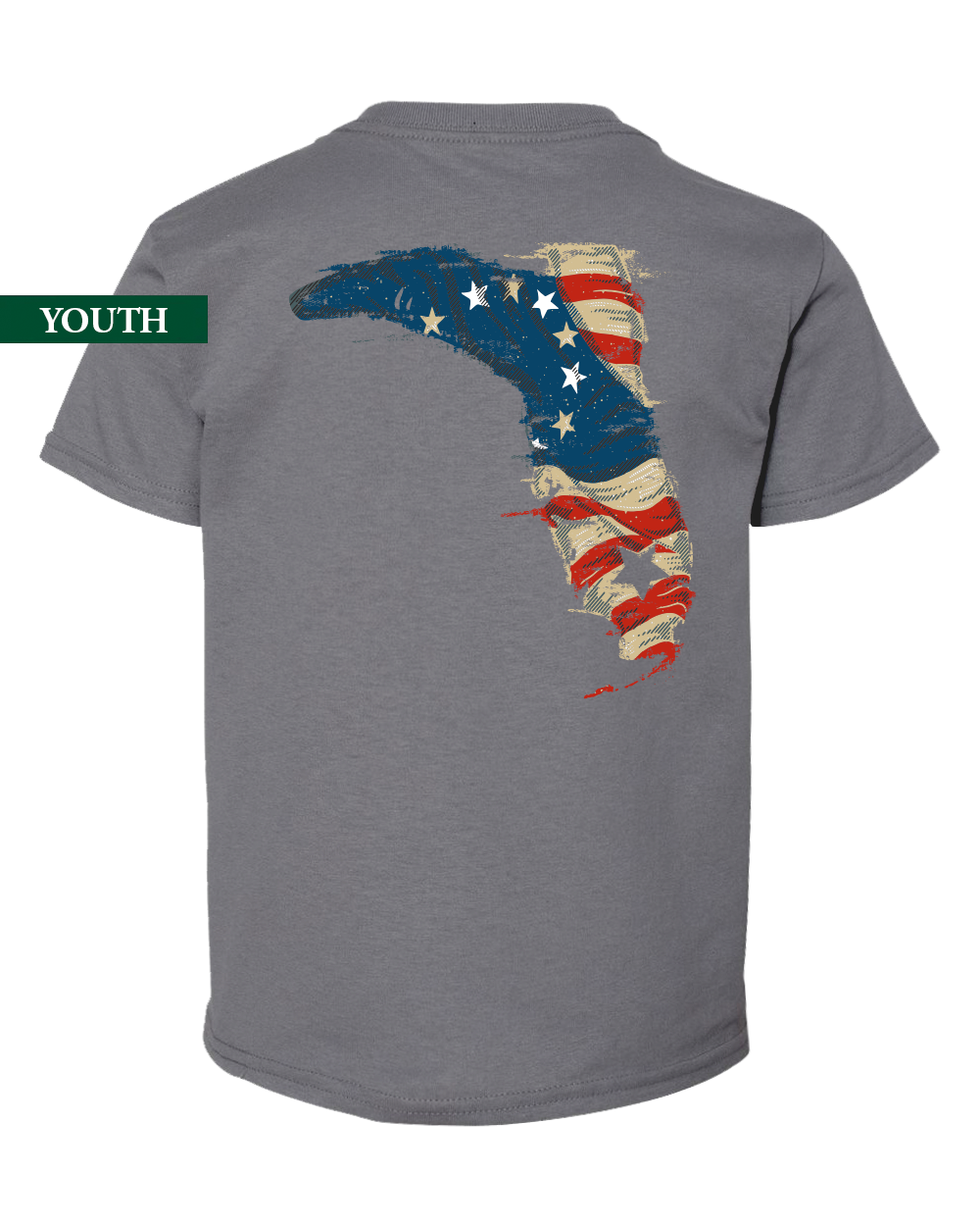 BETSY ROSS AMERICAN FLAG HEATHER GRAY YOUTH S/S – Florida Cracker