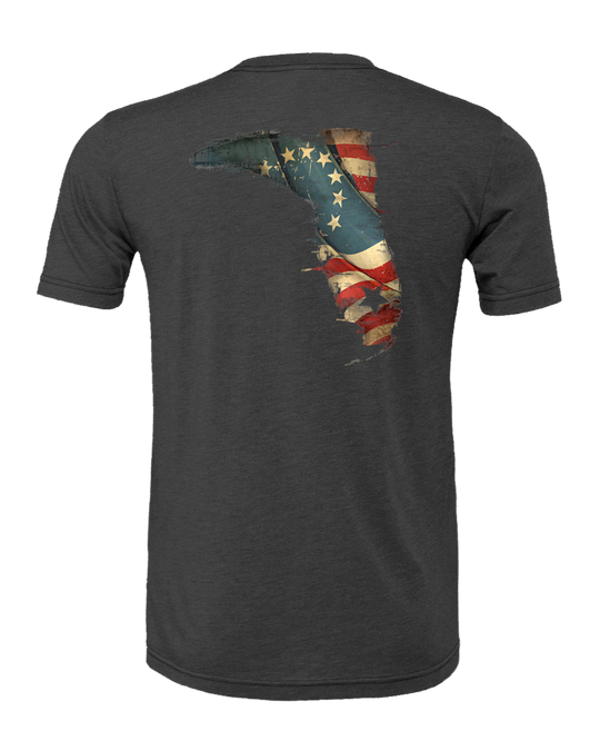 BETSY ROSS AMERICAN FLAG S/S - HEATHER CHARCOAL