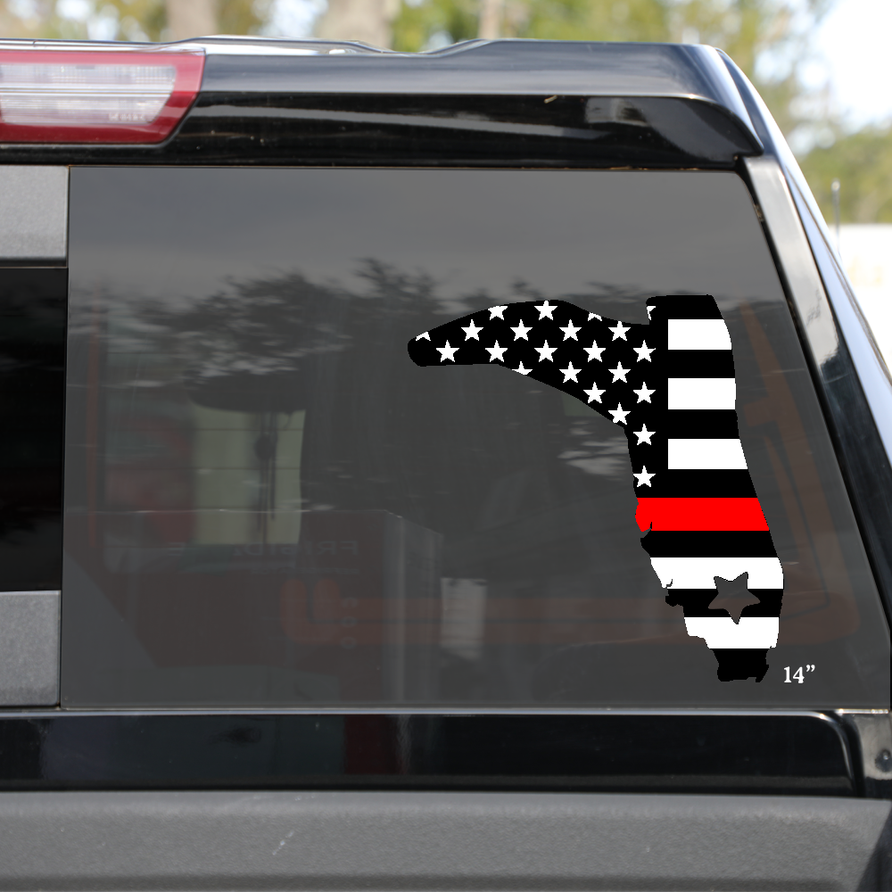 FIREFIGHTER FLAG DECAL