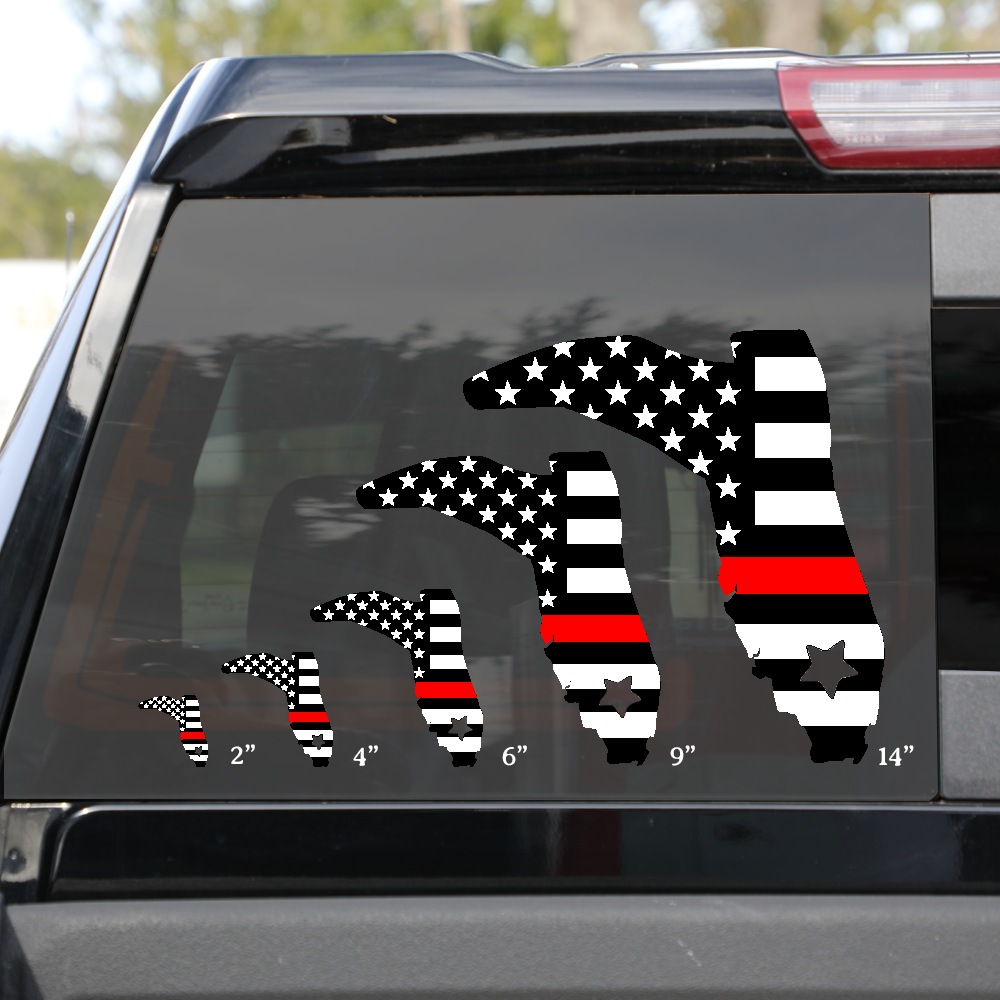 FIREFIGHTER FLAG DECAL