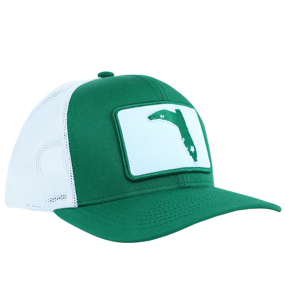 DARK GREEN PATCH HAT