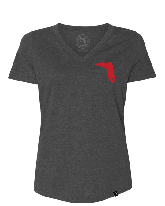 TAILGATE COLLECTION TAMPA BAY VNECK - DARK GREY