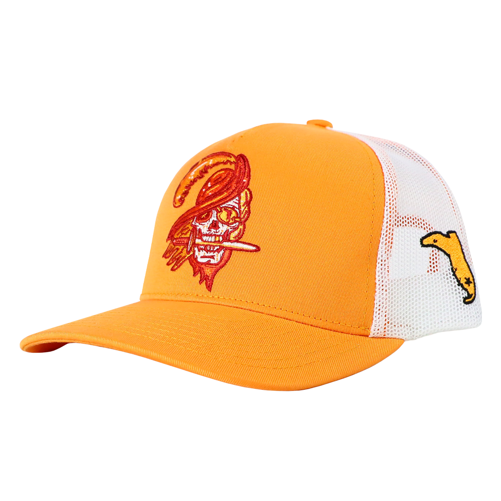 TAMPA BAY CREAMSICLE/WHITE HAT – Florida Cracker Style