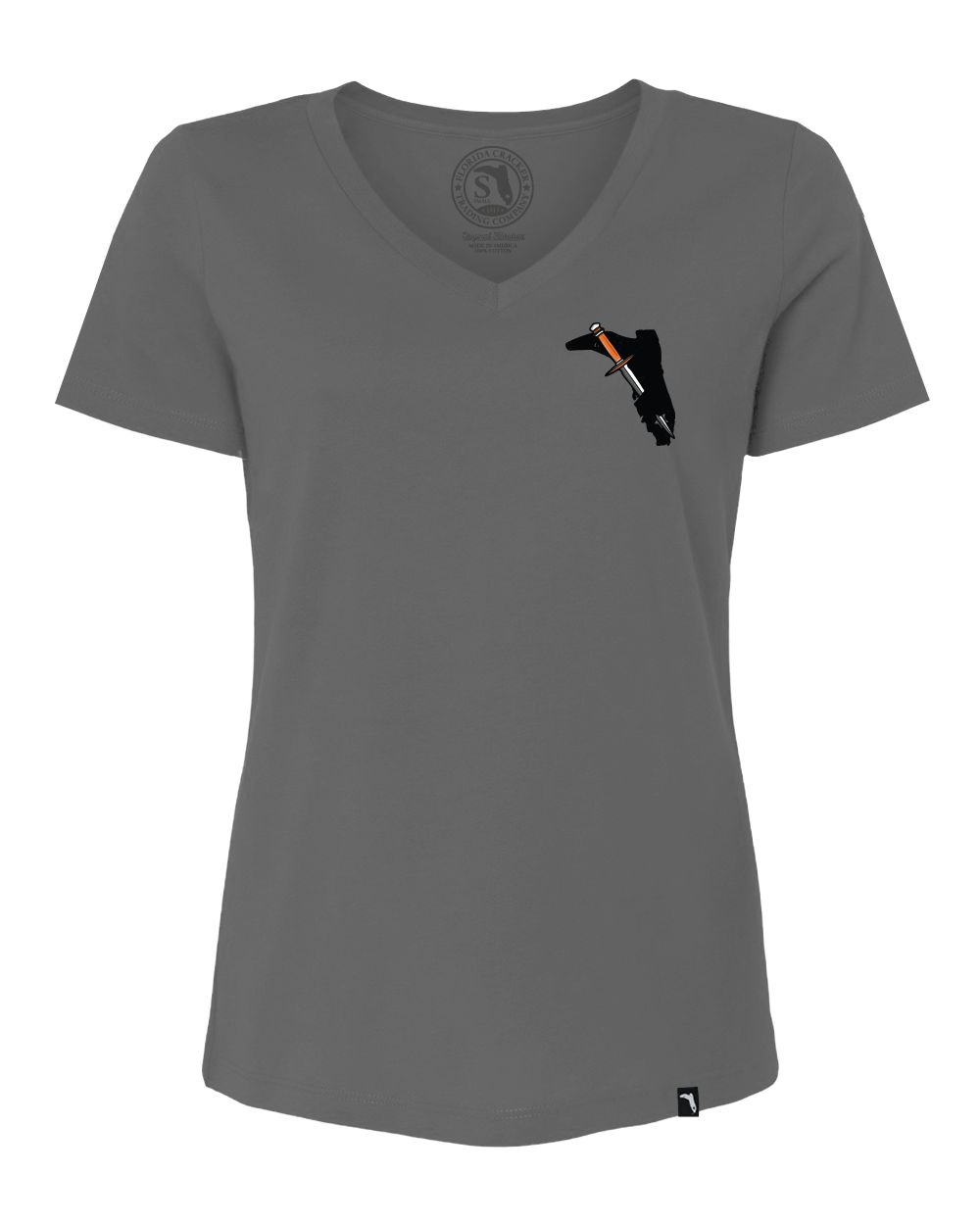 TAILGATE COLLECTION TAMPA BAY V-NECK - GRAY