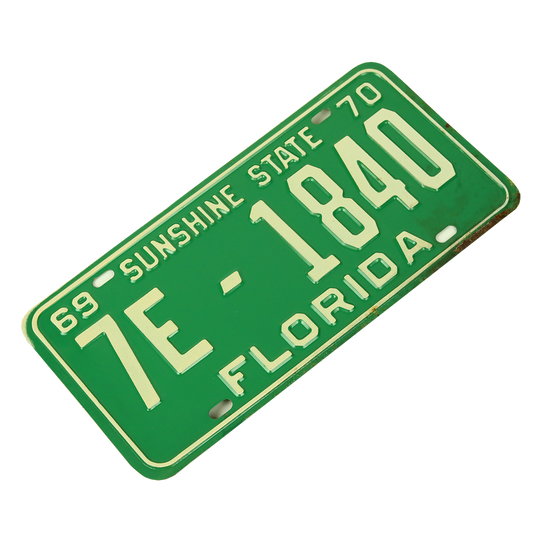 VINTAGE FLORIDA LICENSE PLATE