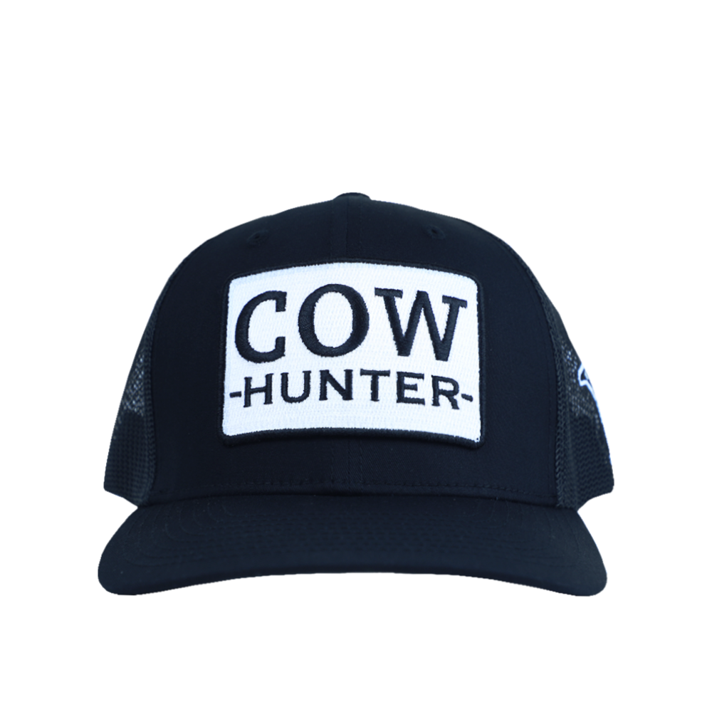 PATCH HAT - COW HUNTER - BLACK/GRAPHITE