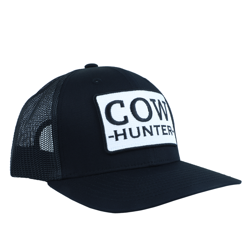 PATCH HAT - COW HUNTER - BLACK/GRAPHITE