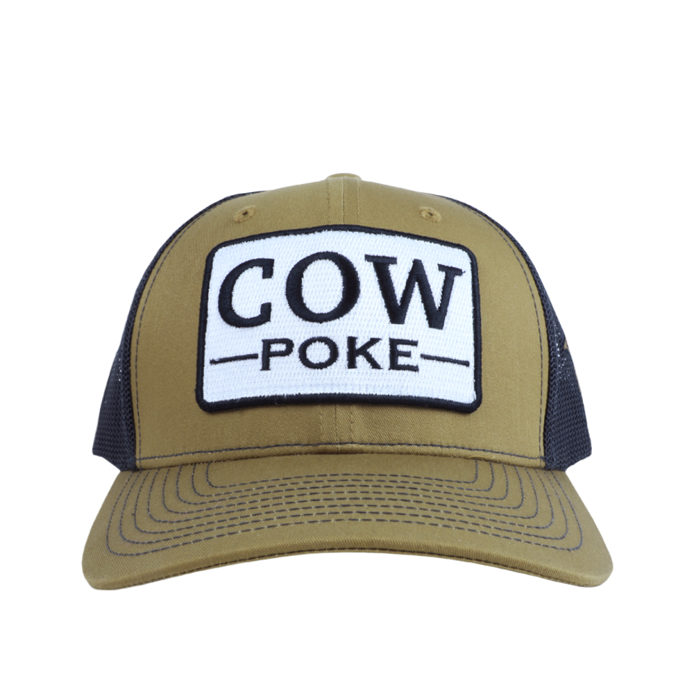 PATCH HAT - COW POKE - BUCK/CHARCOAL