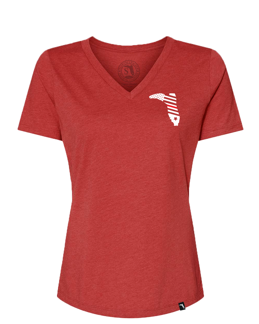 LIMITED FIREFIGHTER V-NECK - HEATHER RED