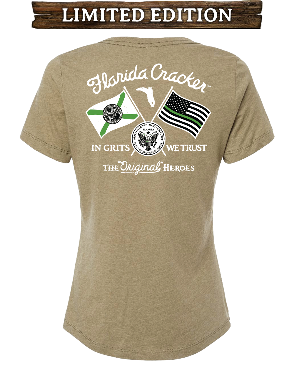 LIMITED MILITARY V-NECK - HEATHER OLIVE