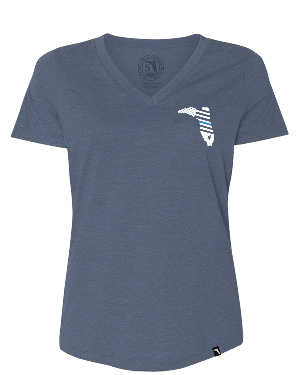 LIMITED POLICE V-NECK - HEATHER NAVY