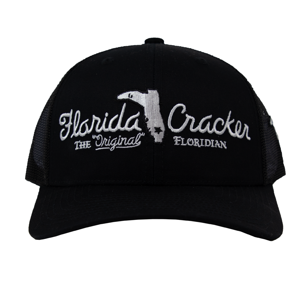 FLORIDA CRACKER HAT BLACK/BLACK