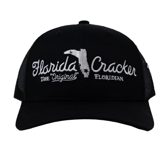 FLORIDA CRACKER HAT BLACK/BLACK