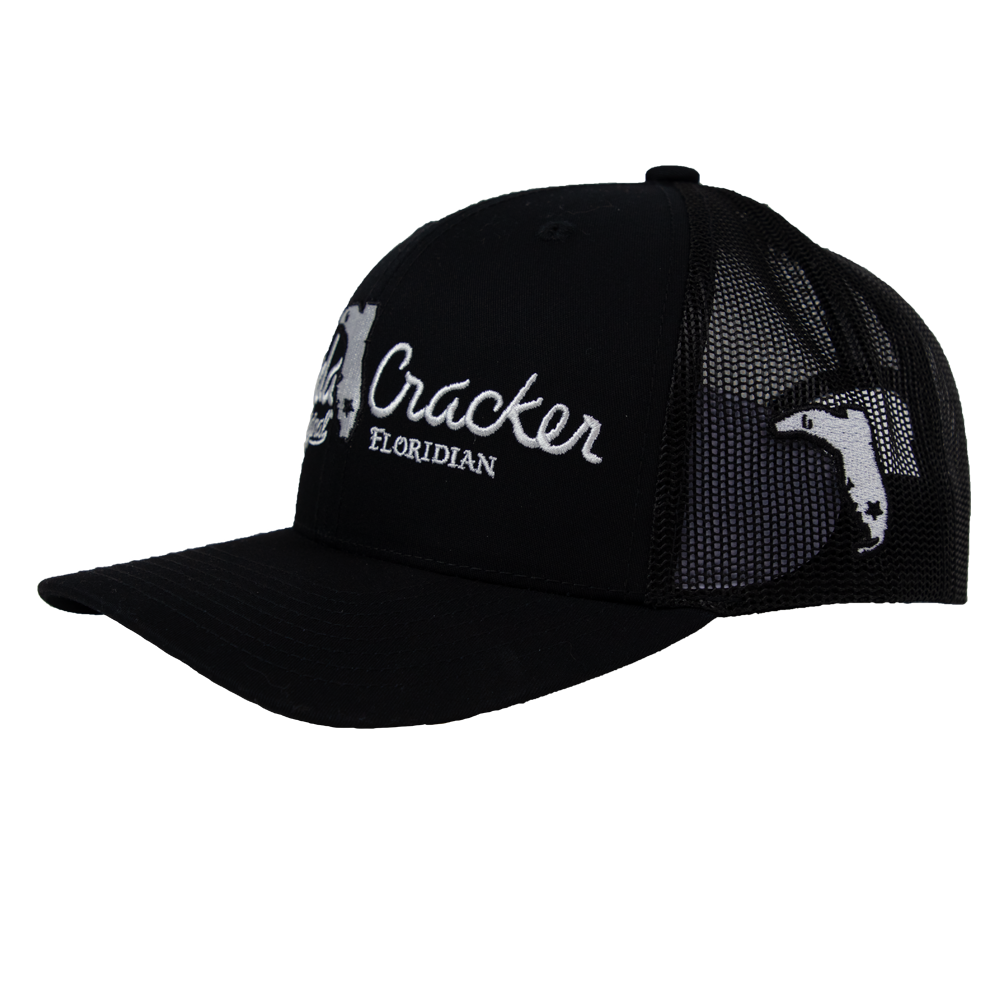 FLORIDA CRACKER HAT BLACK/BLACK