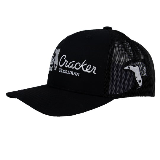 FLORIDA CRACKER HAT BLACK/BLACK