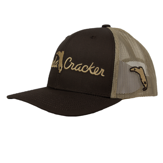 FLORIDA CRACKER HAT BROWN/KHAKI