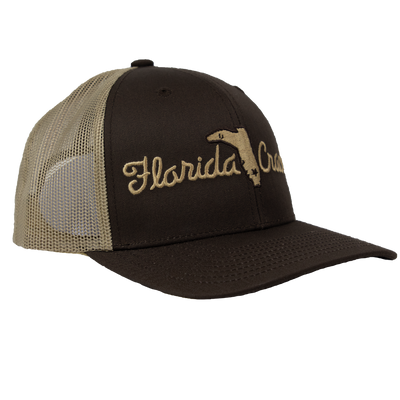 FLORIDA CRACKER HAT BROWN/KHAKI