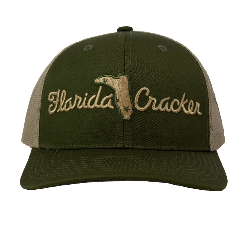 FLORIDA CRACKER HAT MOSS/KHAKI