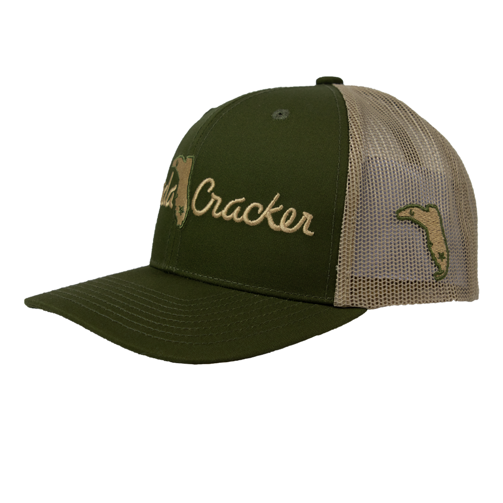 FLORIDA CRACKER HAT MOSS/KHAKI