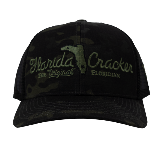 FLORIDA CRACKER HAT BLACK MULTICAM