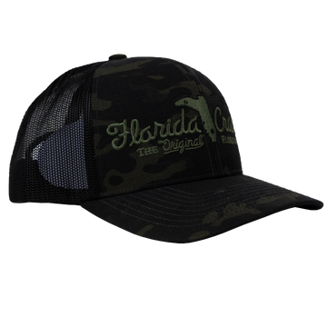 FLORIDA CRACKER HAT BLACK MULTICAM
