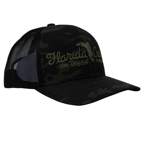 FLORIDA CRACKER HAT BLACK MULTICAM