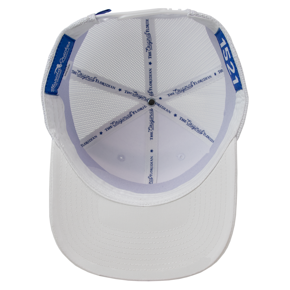FLORIDA CRACKER HAT WHITE/WHITE