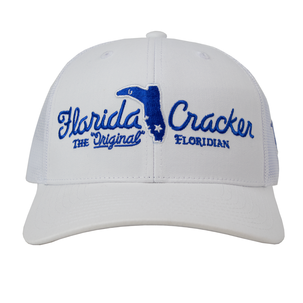 FLORIDA CRACKER HAT WHITE/WHITE