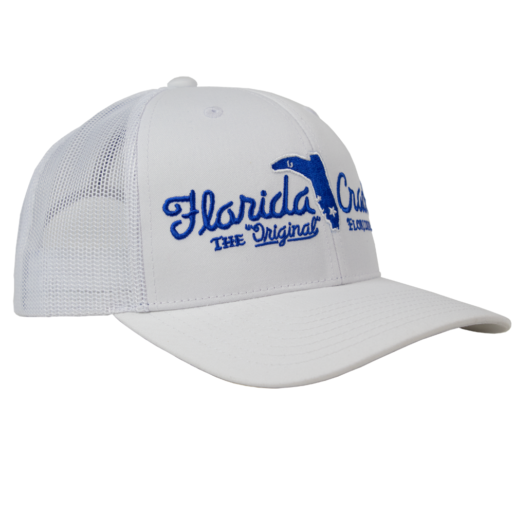 FLORIDA CRACKER HAT WHITE/WHITE