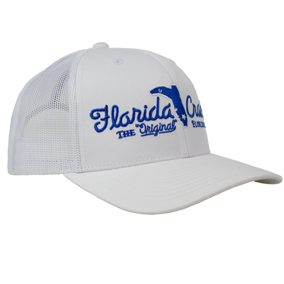 FLORIDA CRACKER HAT WHITE/WHITE