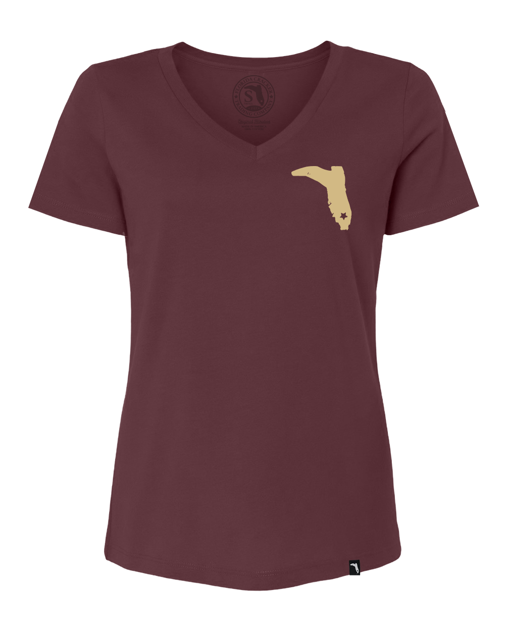 TAILGATE COLLECTION TALLAHASSEE V-NECK - MAROON