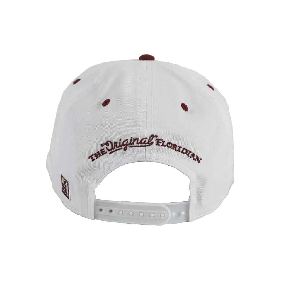 THE GAME FLA CRACKER HAT - WHITE/GARNET