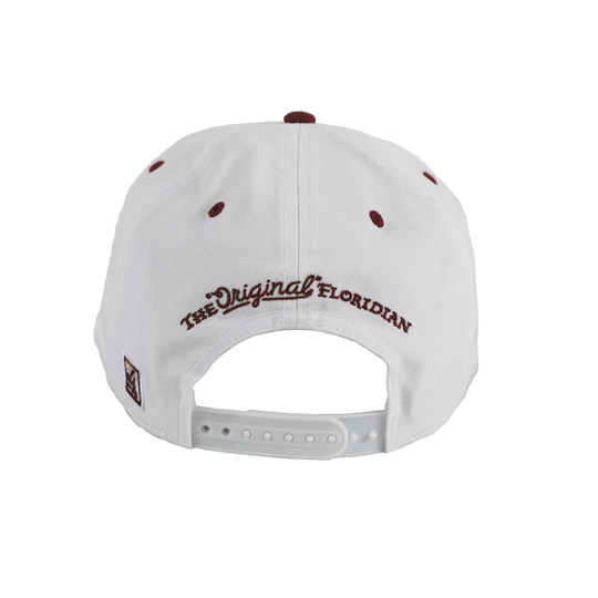 THE GAME FLA CRACKER HAT - WHITE/GARNET