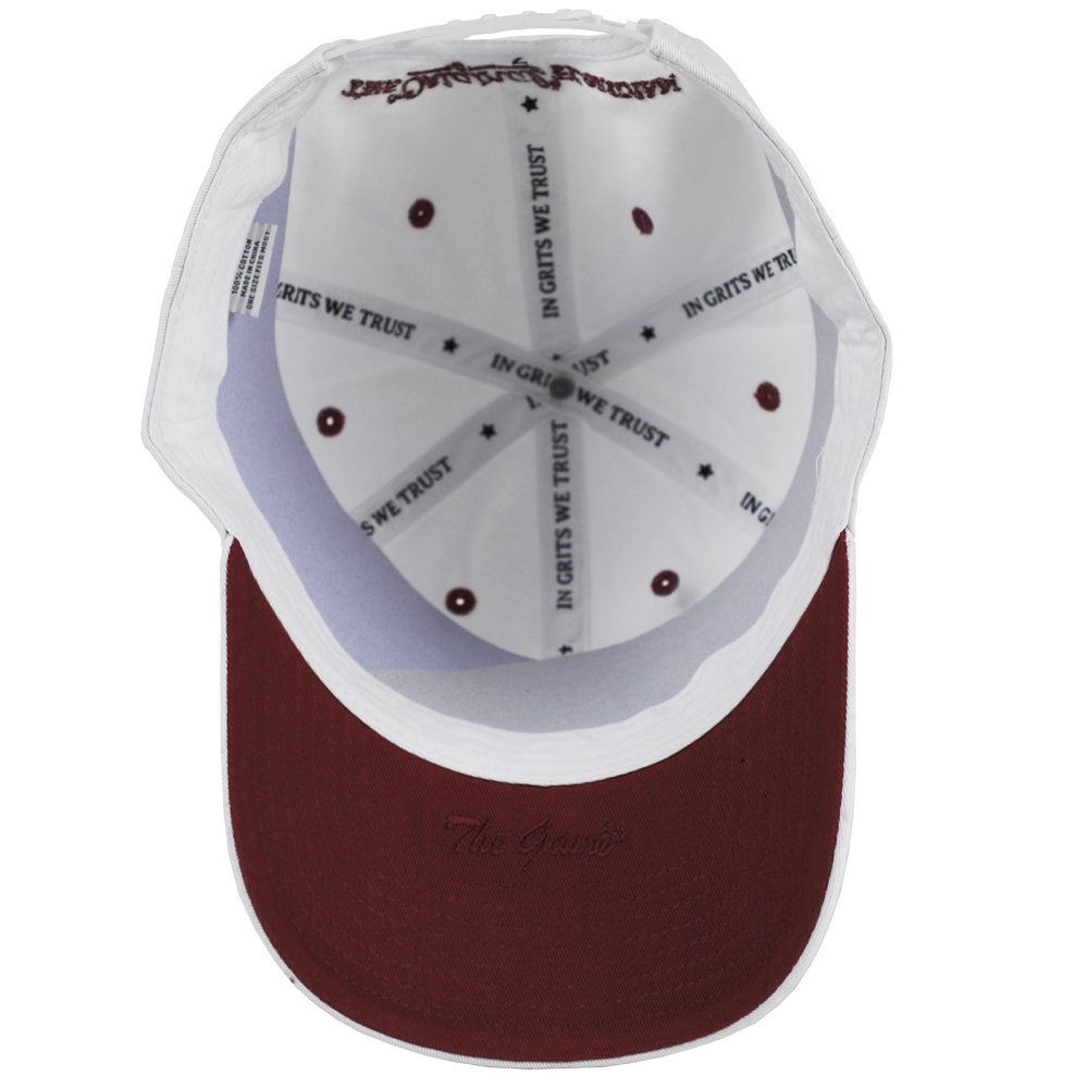 THE GAME FLA CRACKER HAT - WHITE/GARNET