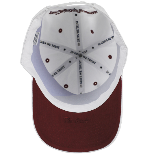 THE GAME FLA CRACKER HAT - WHITE/GARNET