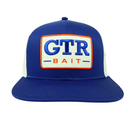 GTR BAIT HAT - ROYAL/WHITE