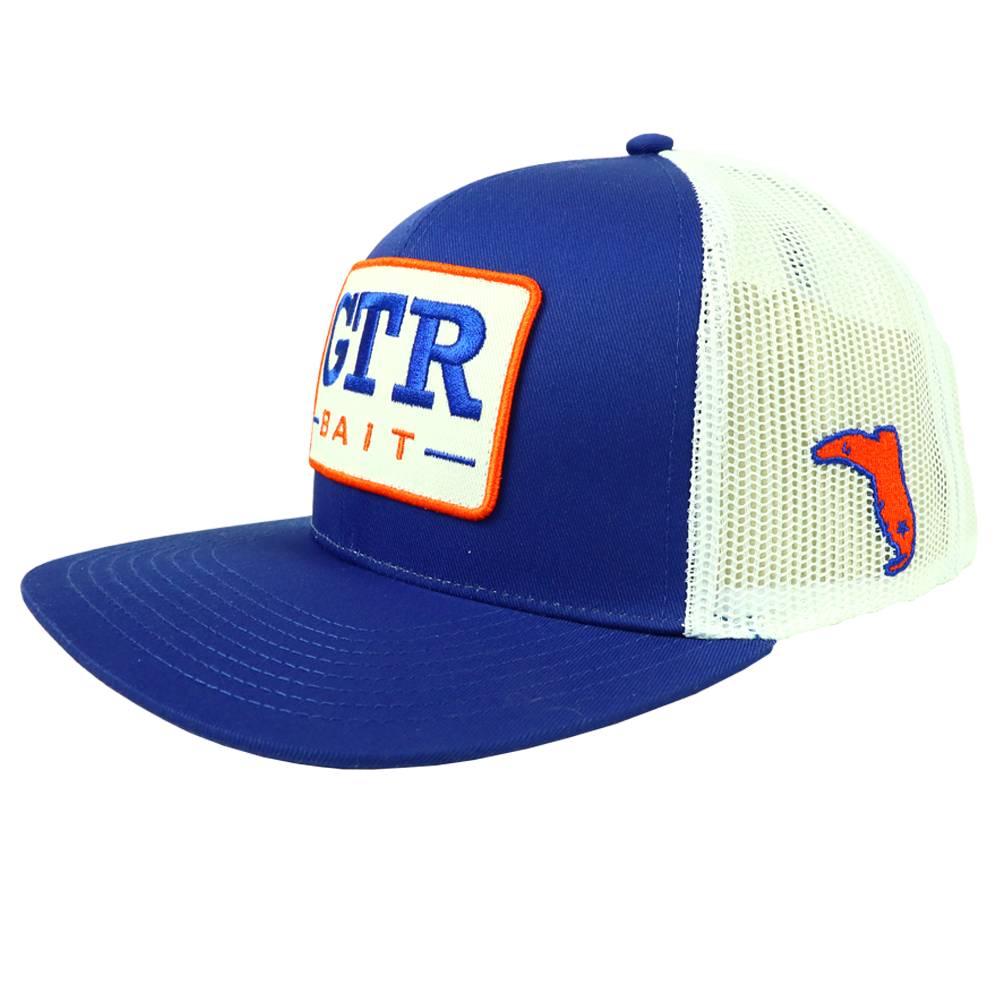GTR BAIT HAT - ROYAL/WHITE