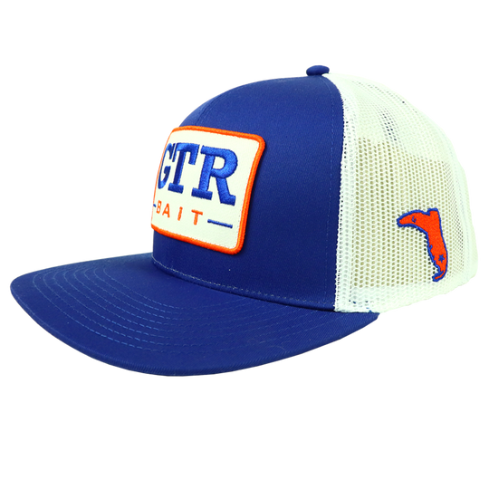 GTR BAIT HAT - ROYAL/WHITE