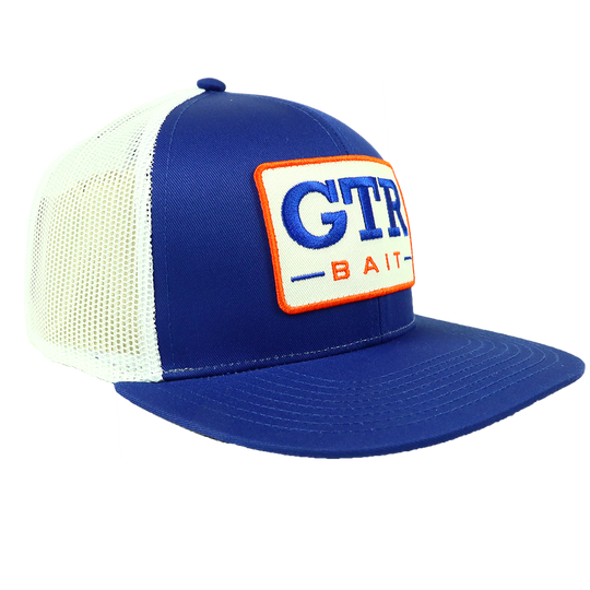 GTR BAIT HAT - ROYAL/WHITE