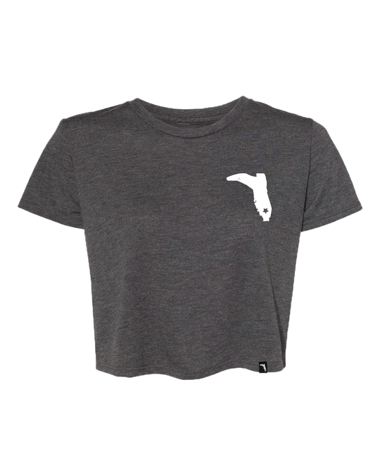 LIMITED PUNTA RASSA CROPTOP - DARK GREY