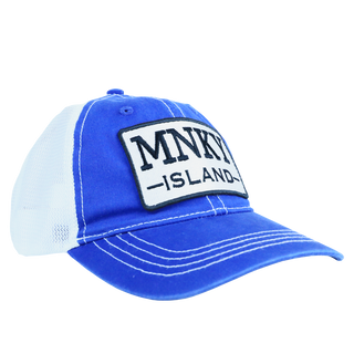 PATCH HAT - MONKEY ISLAND - ROYAL/WHITE V67