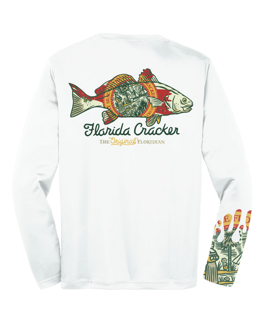 FISH COLLECTION REDFISH STATE MICRO - WHITE