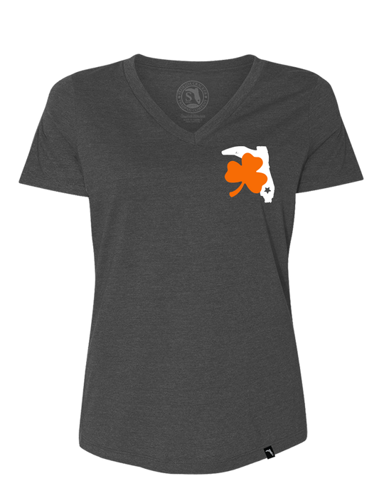 SHAMROCK'S V-NECK - DARK GREY