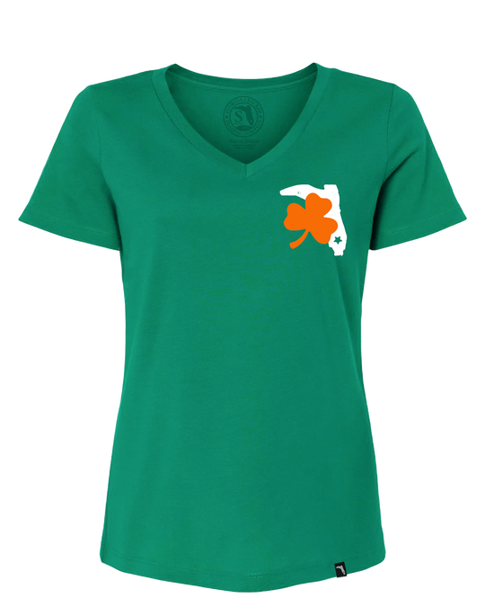 SHAMROCK'S V-NECK - KELLY