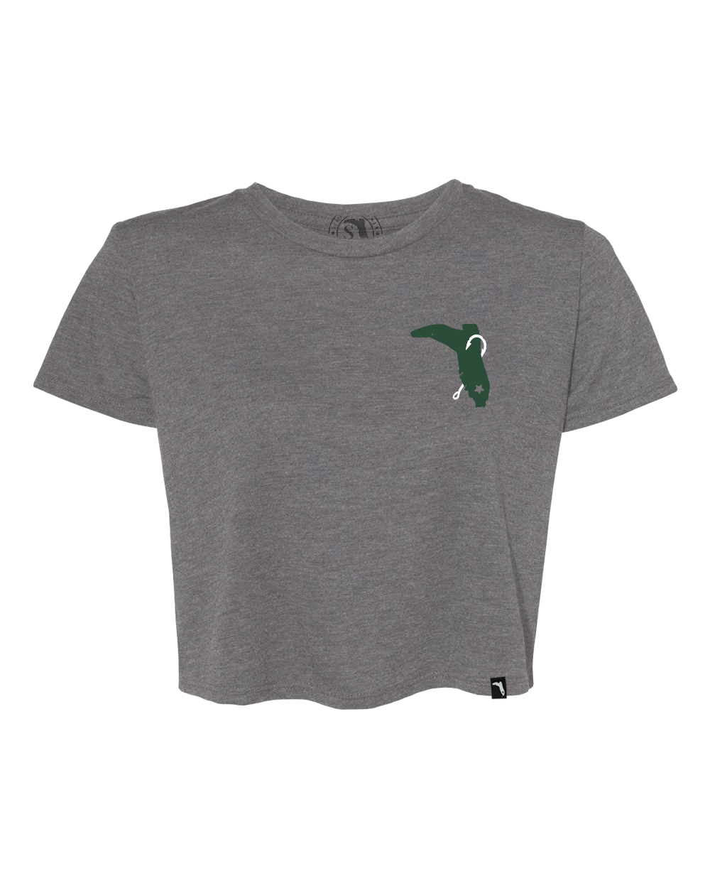 LIMITED STATE REDFISH CROPTOP - ATHLETIC HEATHER