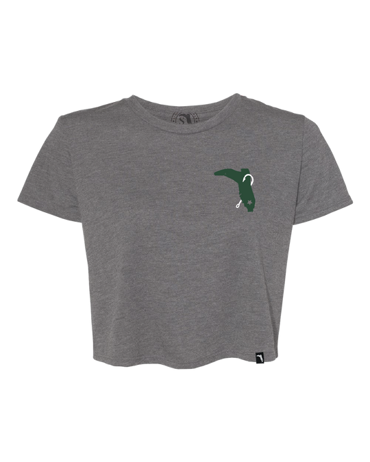 LIMITED STATE REDFISH CROPTOP - ATHLETIC HEATHER